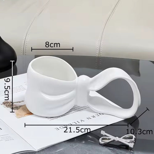 Bow Mug - White
