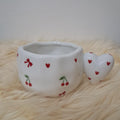 Heart-Handle Cherry Mug