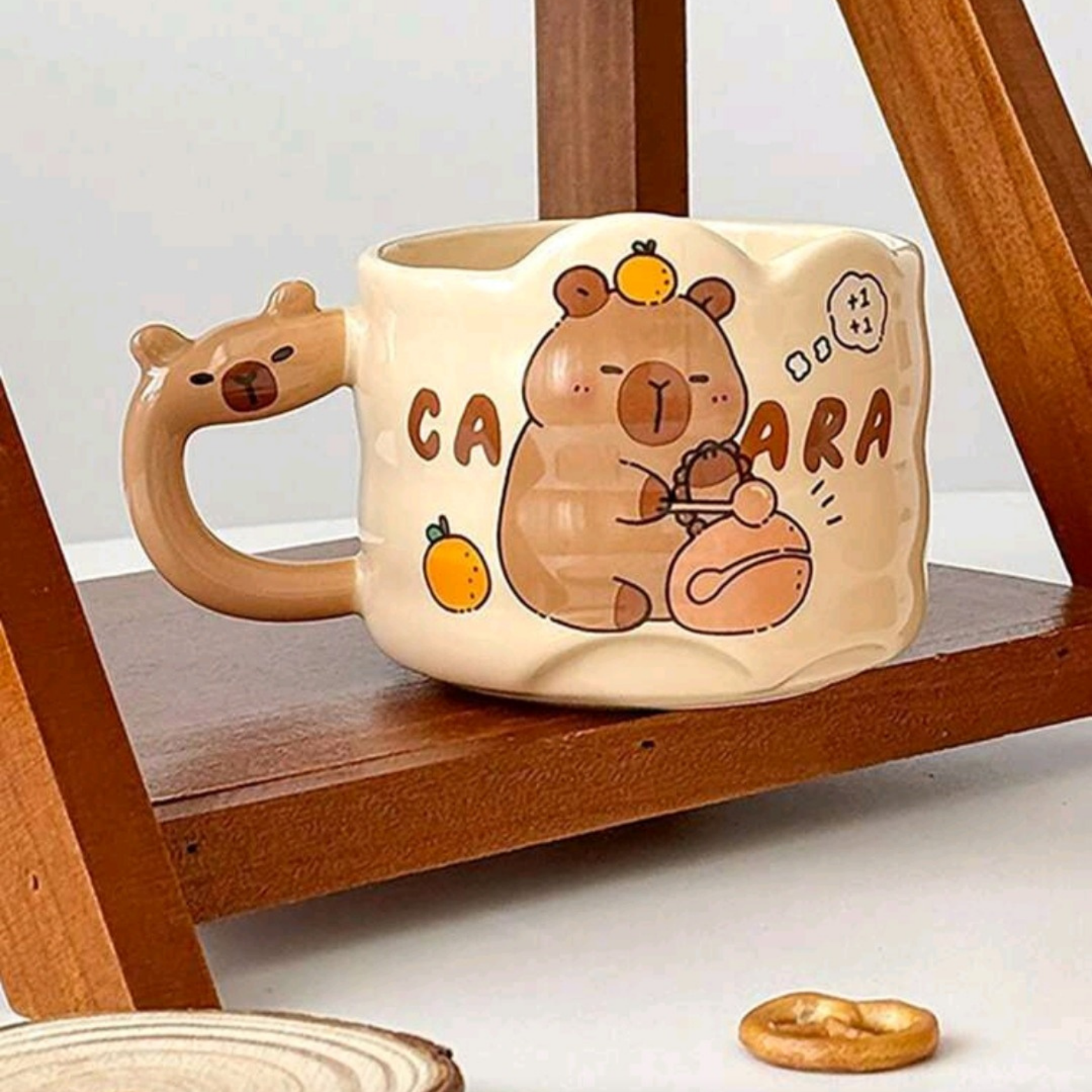 Set of 2 - CAPYBARA Ceramic Mugs