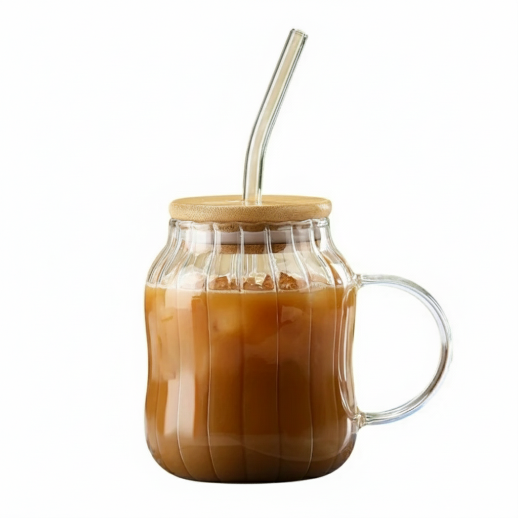 The Ribbed Glass Jar