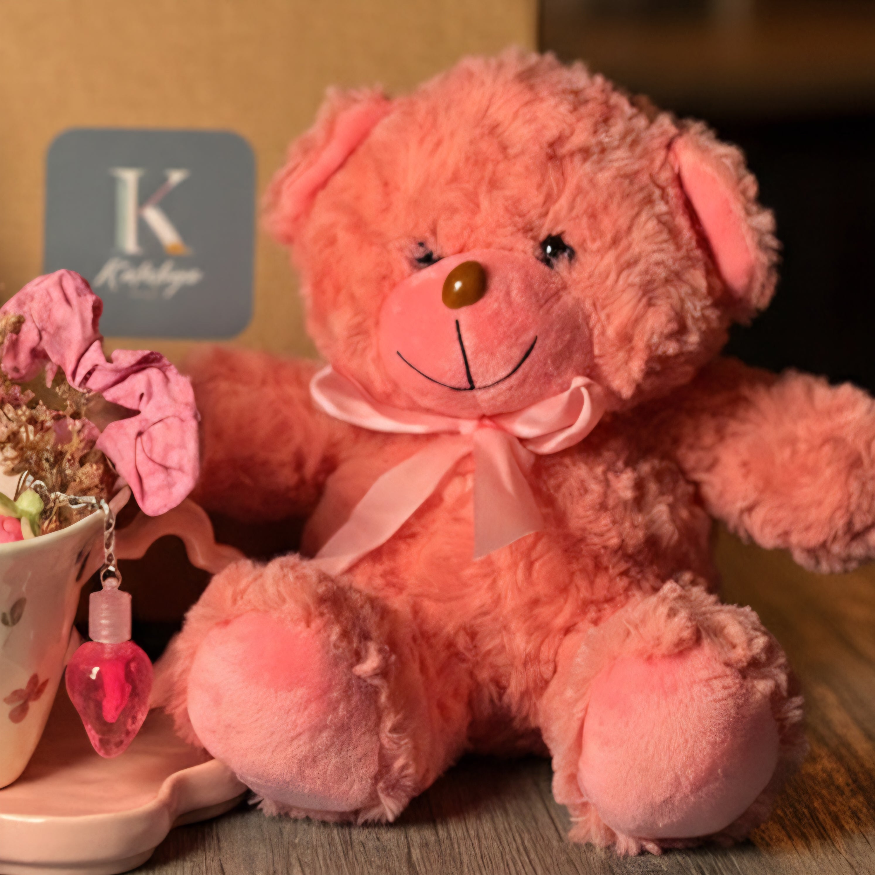 Plush Teddy Bear - Pink