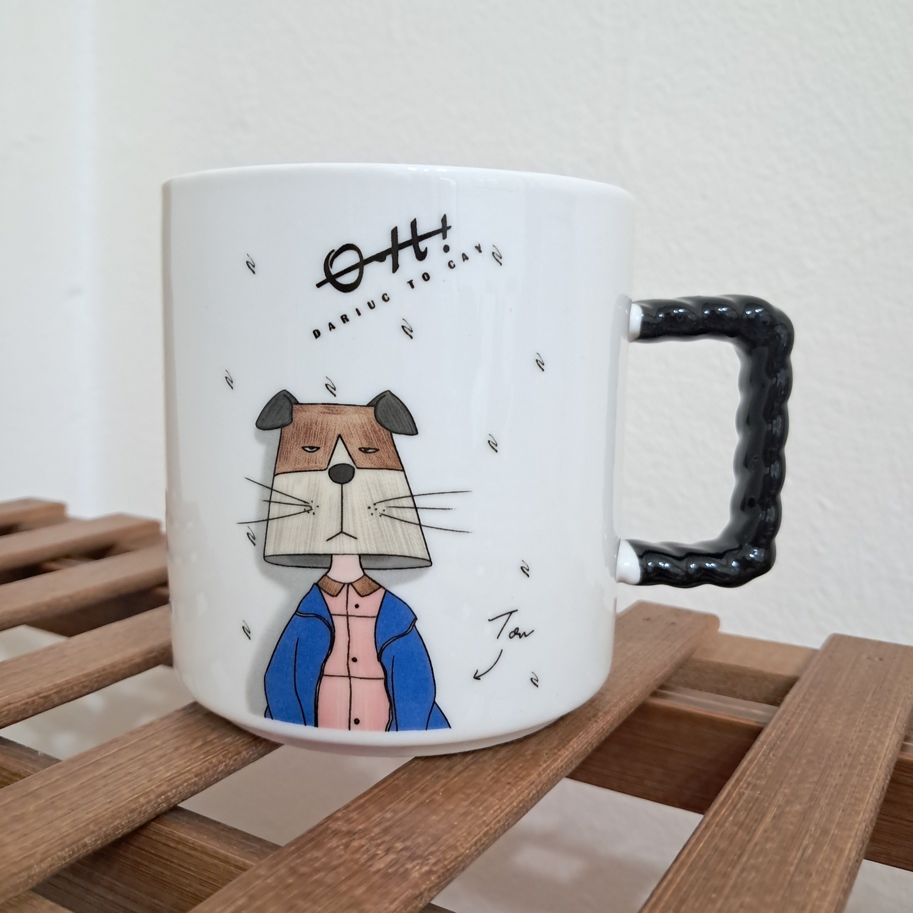 Dog in Denim Mug