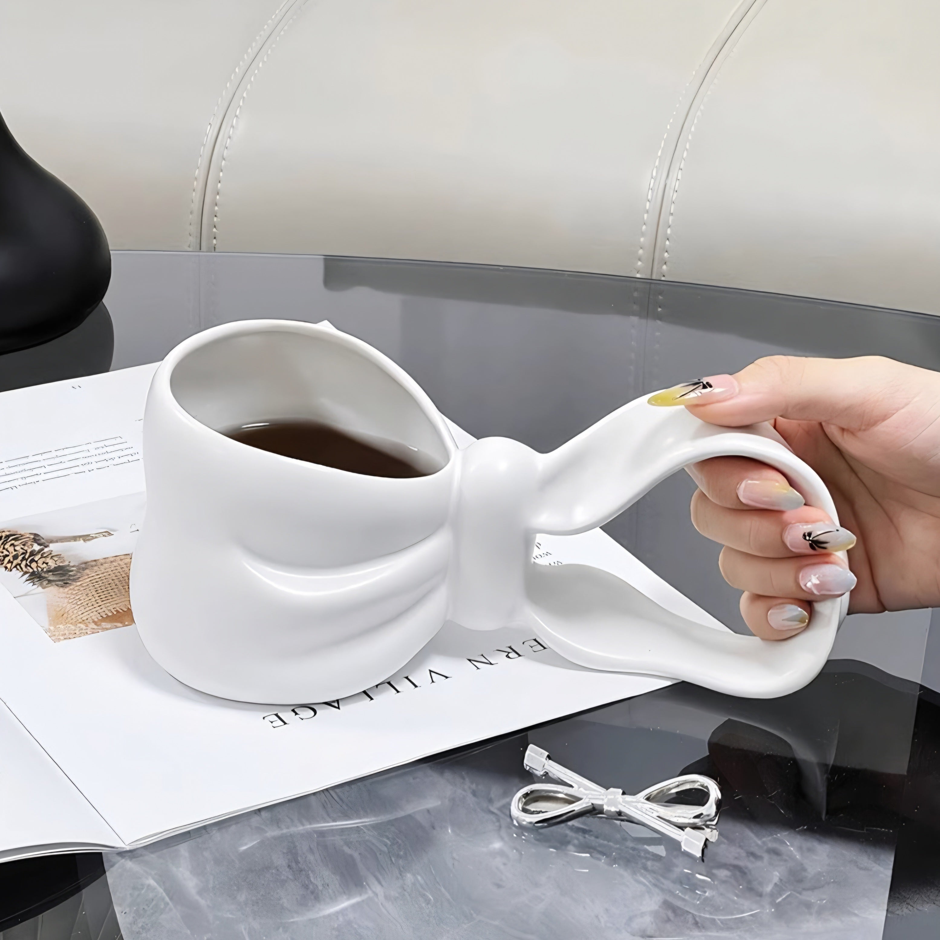Bow Mug - White