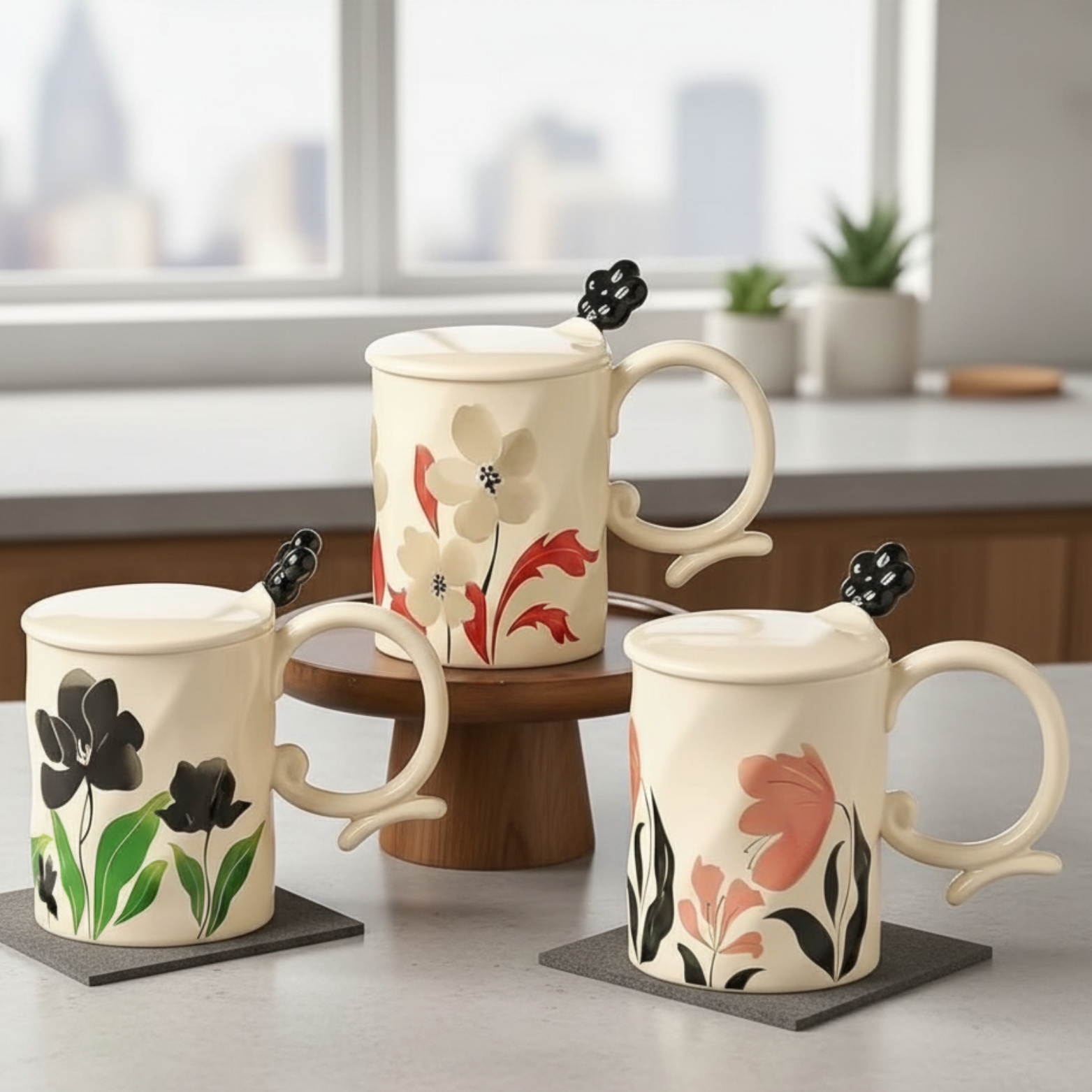 The Artisan Flora Mugs