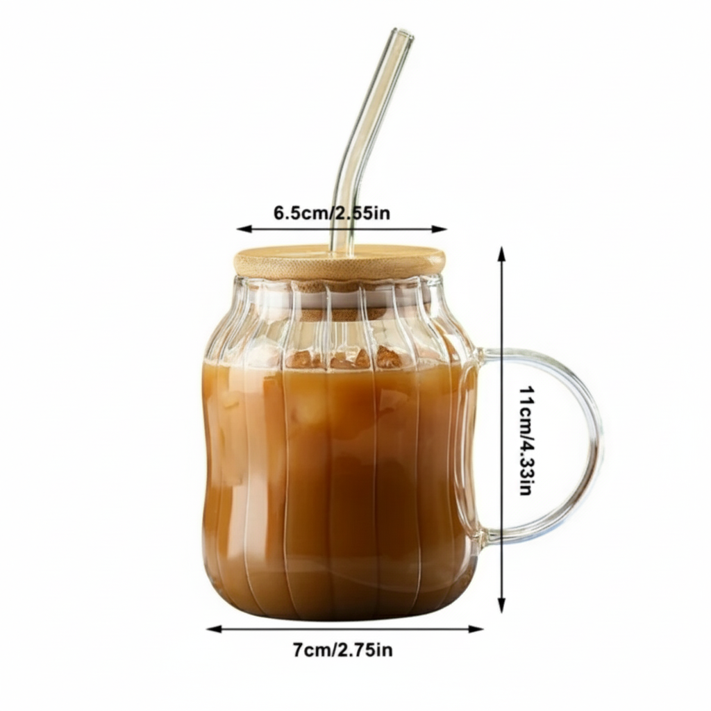 The Ribbed Glass Jar