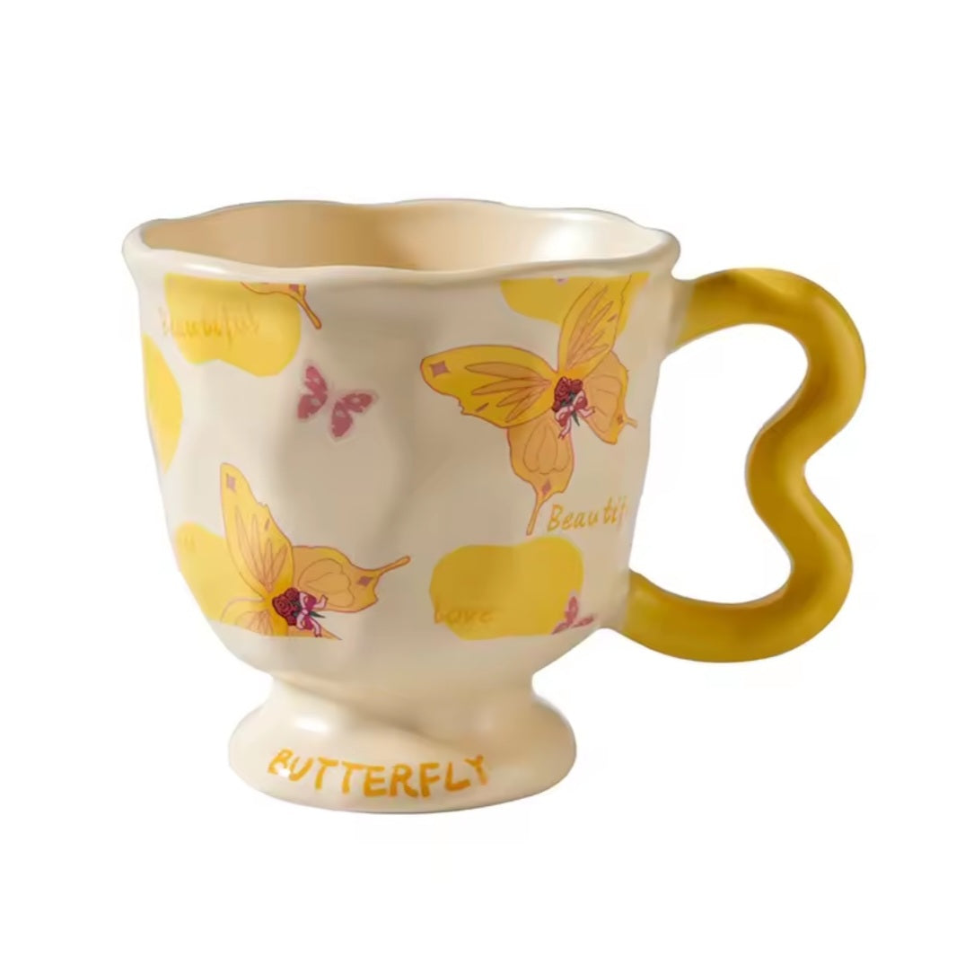 Butterfly Mug - Yellow